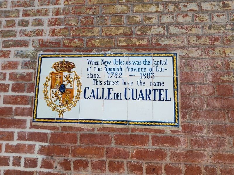 Calle Del Cuartel Marker. Click for full size. Calle Del Cuartel Marker image. Click for full size.