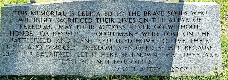 Veterans Memorial Marker. Click for full size. Veterans Memorial Marker image. Click for full size.