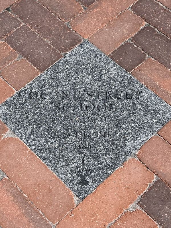 Duane Street School Marker image. Click for full size.