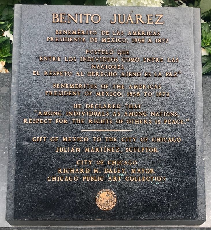 Benito Juarez Marker image. Click for full size.