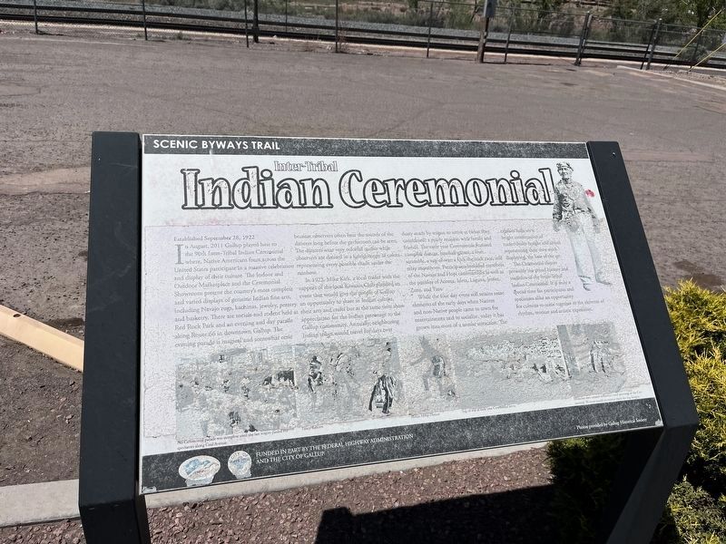 Inter-Tribal Indian Ceremonial Marker image. Click for full size.