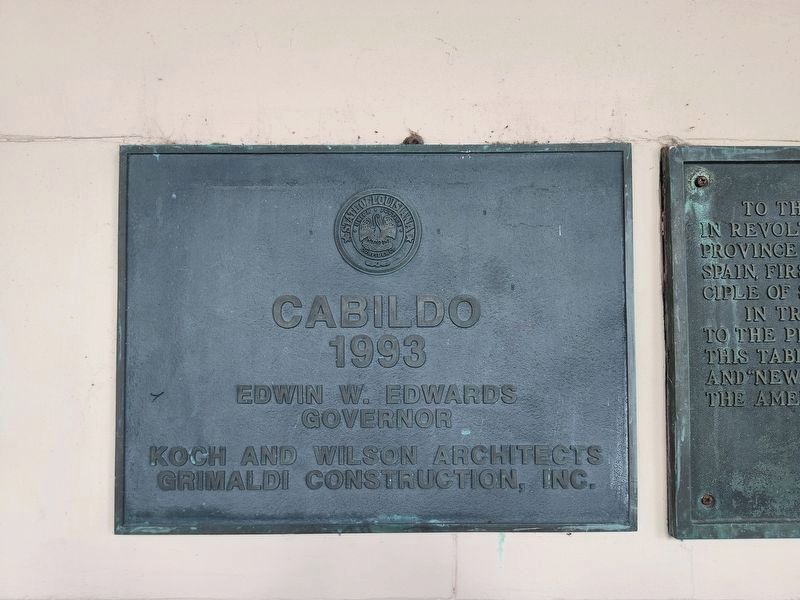 The Cabildo Marker image. Click for full size.