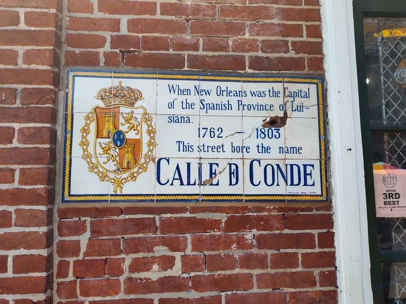 Calle de Conde Marker image. Click for full size.