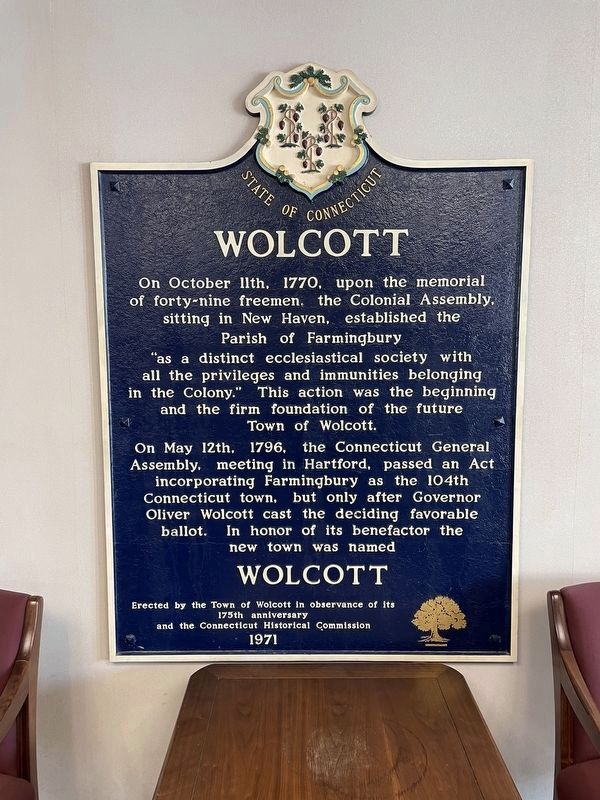 Wolcott Marker image. Click for full size.