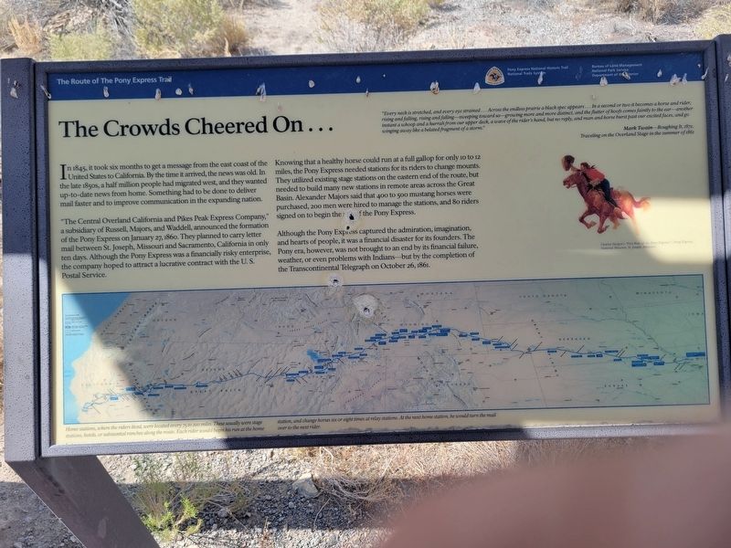 The Crowds Cheered On... Marker. Click for full size. The Crowds Cheered On... Marker image. Click for full size.