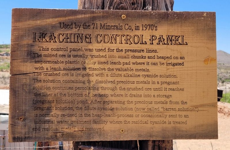Leaching Control Panel Marker image. Click for full size.