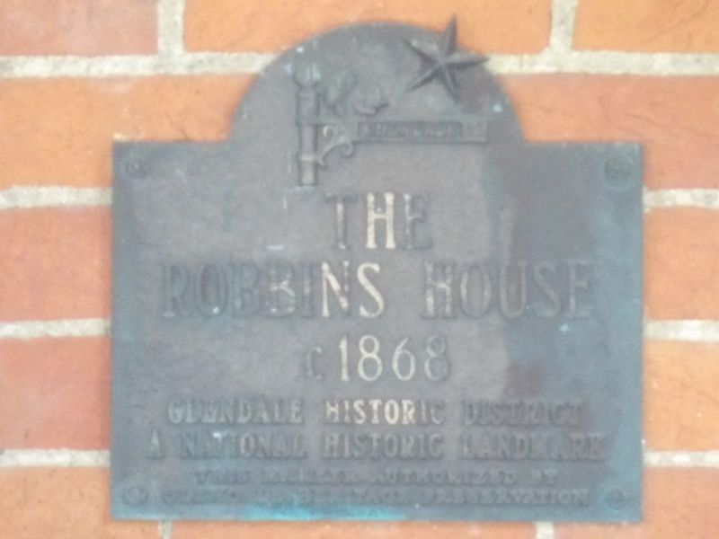 The Robbins House Marker image. Click for full size.