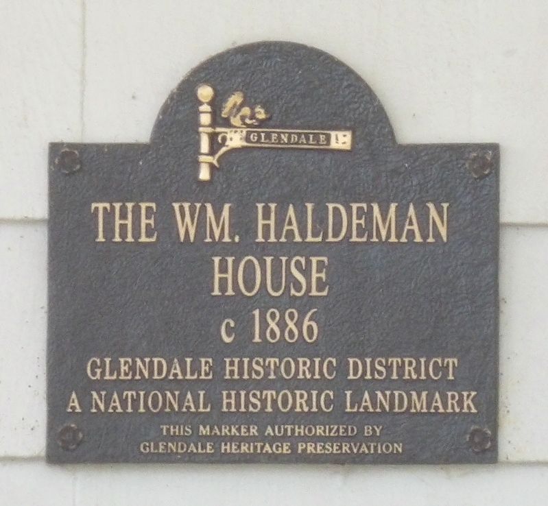 The Wm. Haldeman House Marker image. Click for full size.