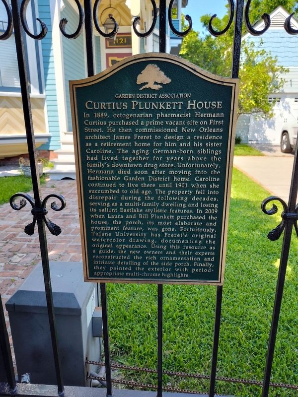 Curtis Plunkett House Marker image. Click for full size.