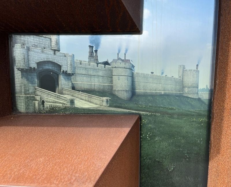 Middle Bailey Curtain Wall View. Click for full size. Middle Bailey Curtain Wall View image. Click for full size.
