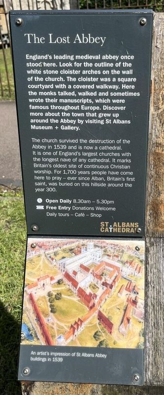 The Lost Abbey Marker image. Click for full size.