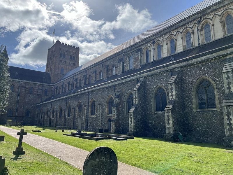 St Alban's Cathedral image. Click for full size.