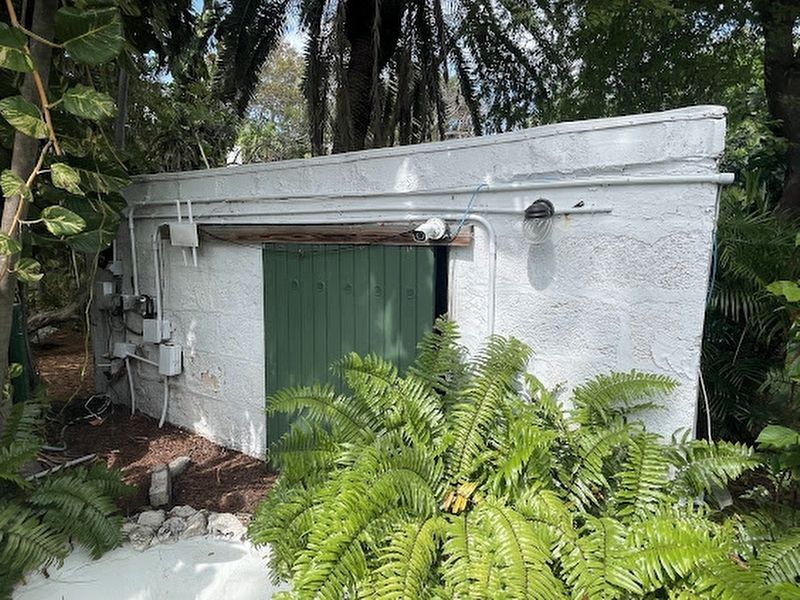 The front side of Asa Tift's smokehouse. Click for full size. The front side of Asa Tift's smokehouse image. Click for full size.