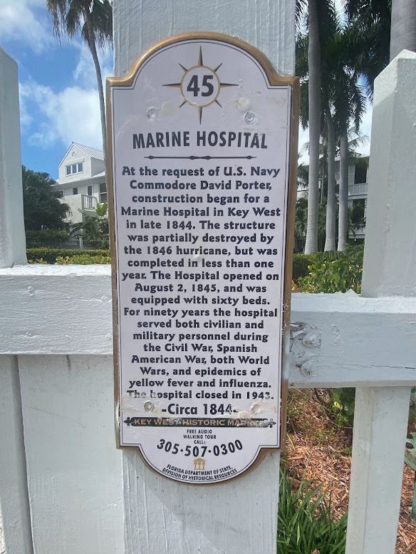 Marine Hospital Marker. Click for full size. Marine Hospital Marker image. Click for full size.