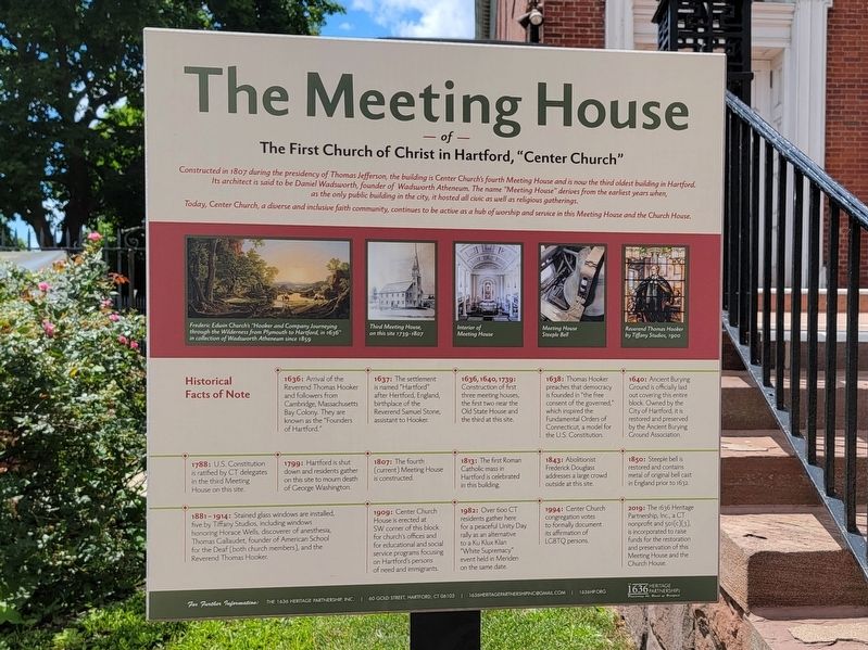 The Meeting House Marker. Click for full size. The Meeting House Marker image. Click for full size.
