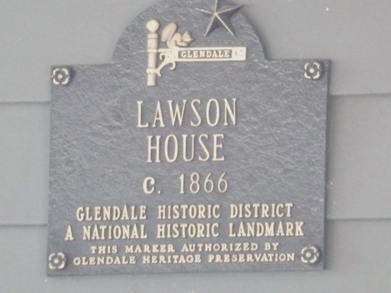 Lawson House Marker. Click for full size. Lawson House Marker image. Click for full size.