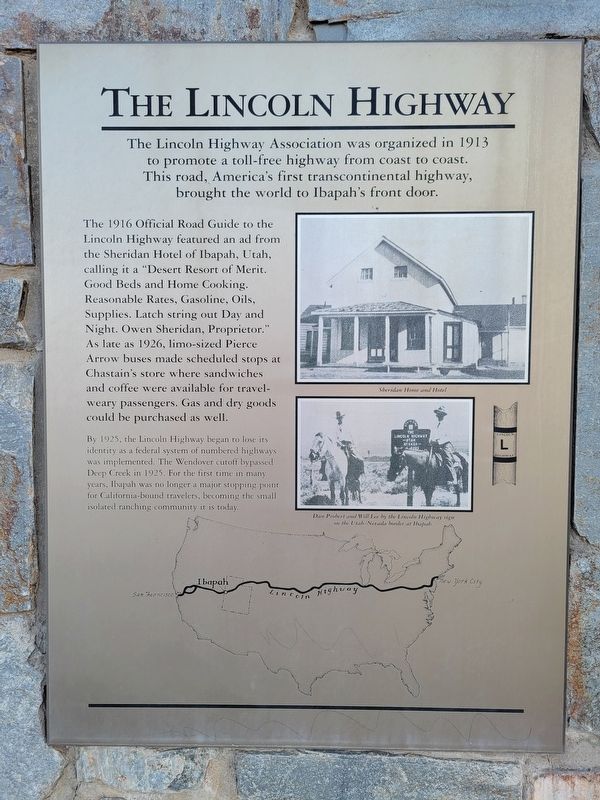 The Lincoln Highway Marker. Click for full size. The Lincoln Highway Marker image. Click for full size.