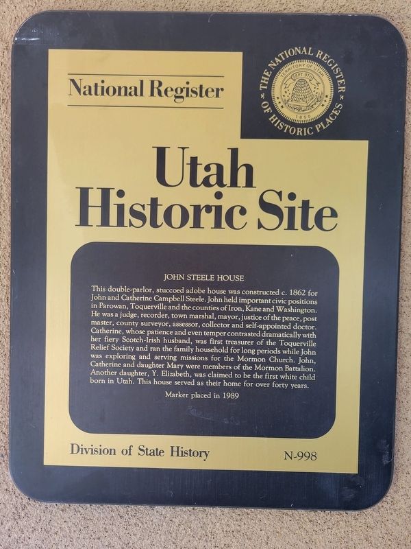 John Steele House Marker image. Click for full size.