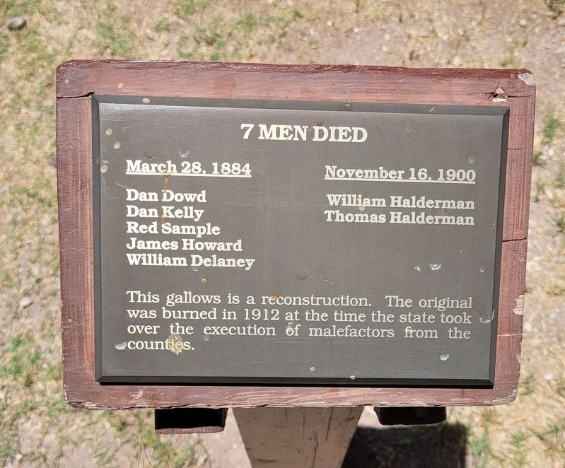 7 Men Died Marker. Click for full size. 7 Men Died Marker image. Click for full size.