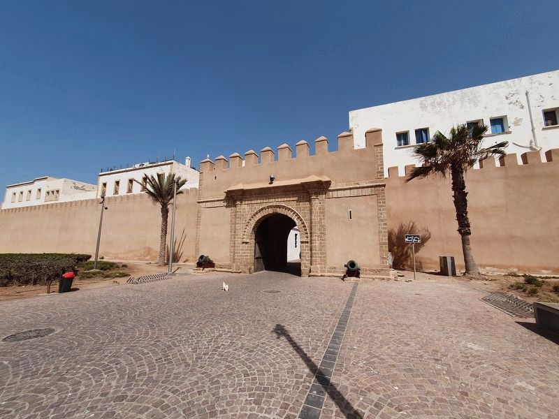 The nearby Bab Sbaa Gate into the Medina of Essaouira. Click for full size. The nearby Bab Sbaa Gate into the Medina of Essaouira image. Click for full size.