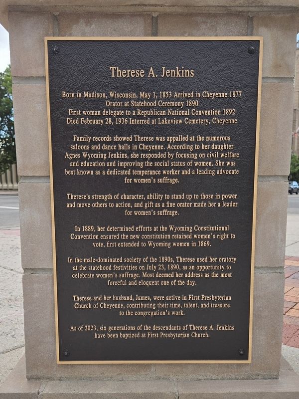 Therese A. Jenkins Marker image. Click for full size.