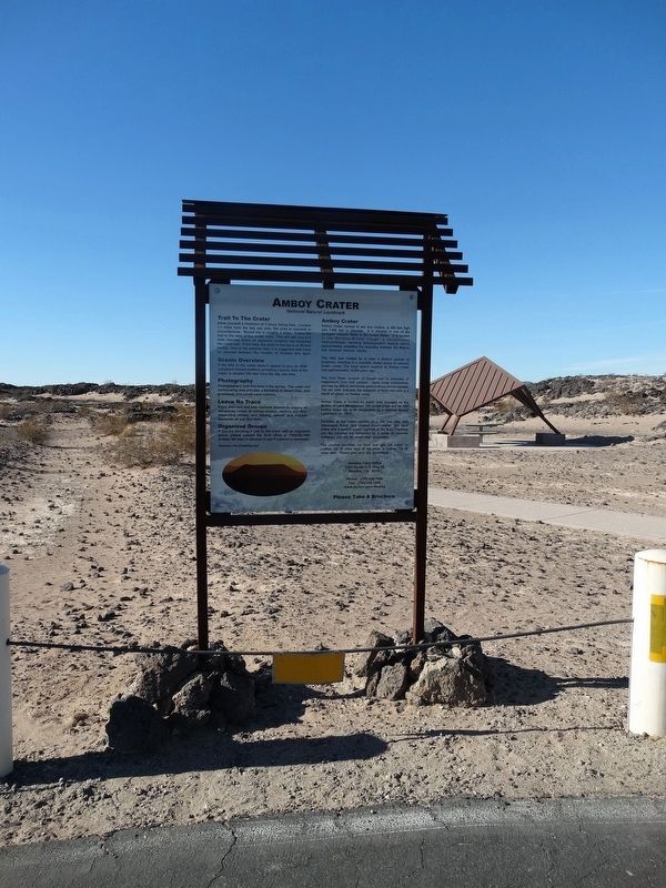 Amboy Crater Marker image. Click for full size.