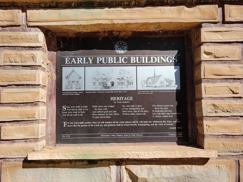 Early Public Buildings 23-B Marker. Click for full size. Early Public Buildings 23-B Marker image. Click for full size.