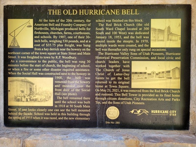 The Old Hurrinae Bell Marker image. Click for full size.