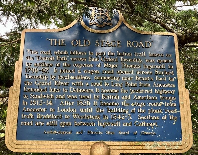 �The Old Stage Road� Marker image. Click for full size.
