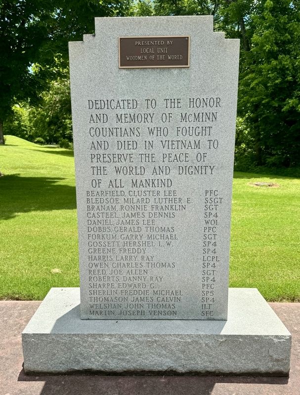 Vietnam War Memorial Marker. Click for full size. Vietnam War Memorial Marker image. Click for full size.