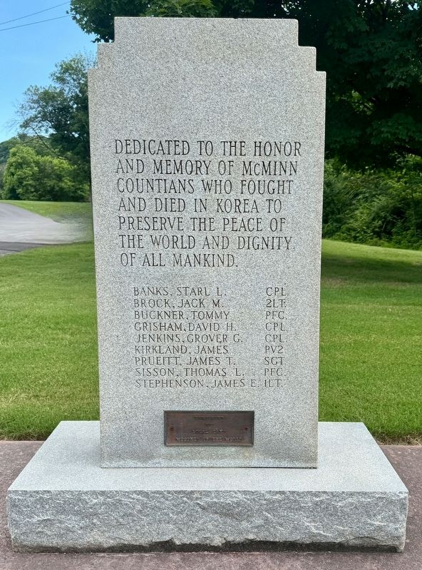 Korean War Memorial Marker image. Click for full size.