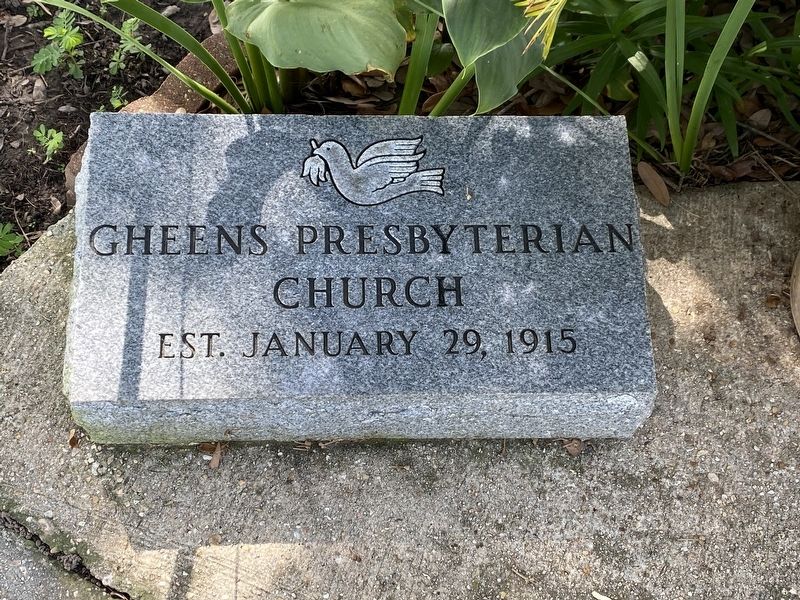 Gheens Presbyterian Church Marker image. Click for full size.