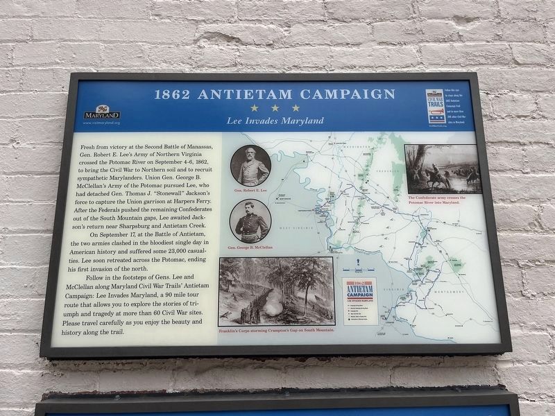 1862 Antietam Campaign Marker image. Click for full size.