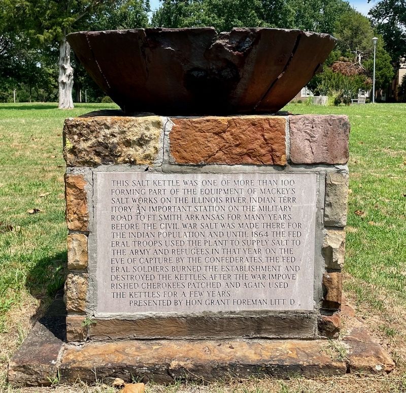 Mackey's Salt Kettle Marker. Click for full size. Mackey's Salt Kettle Marker image. Click for full size.