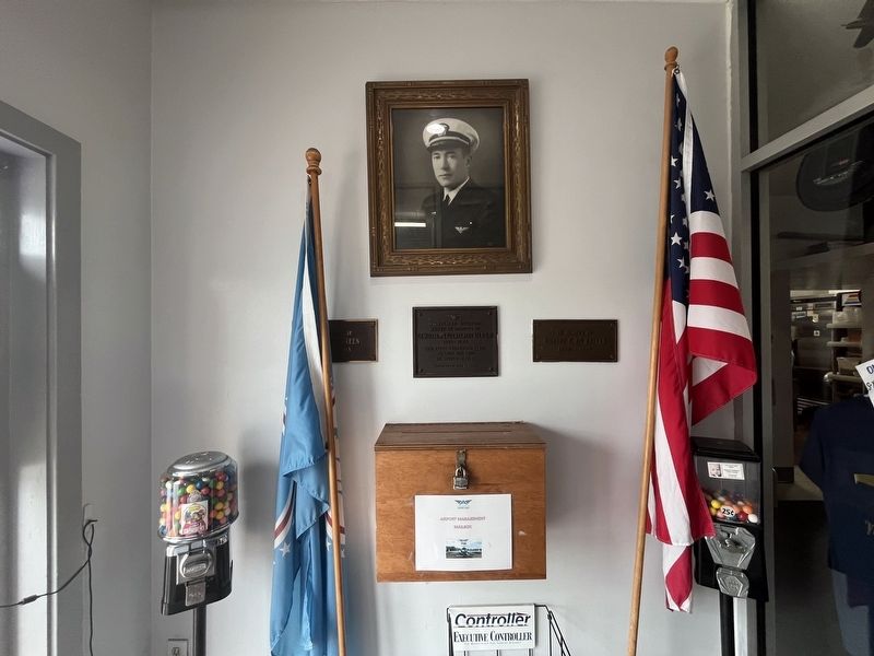 Dedication just inside of the building including the original plaque image. Click for full size.