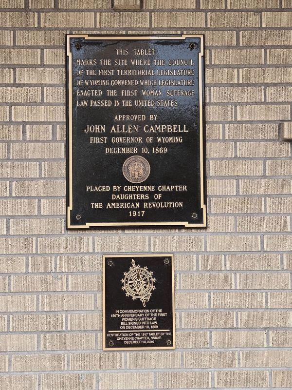 Restored Suffrage Tablet Marker. Click for full size. Restored Suffrage Tablet Marker image. Click for full size.