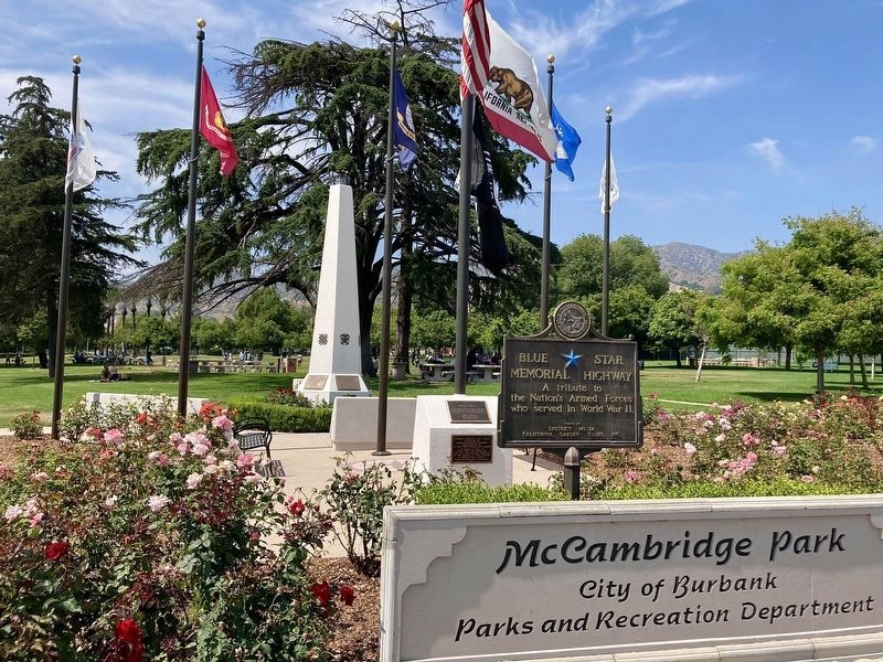 McCambridge Park Veterans Memorial. Click for full size. McCambridge Park Veterans Memorial image. Click for full size.