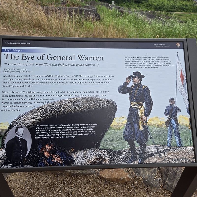 The Eye of General Warren Marker. Click for full size. The Eye of General Warren Marker image. Click for full size.