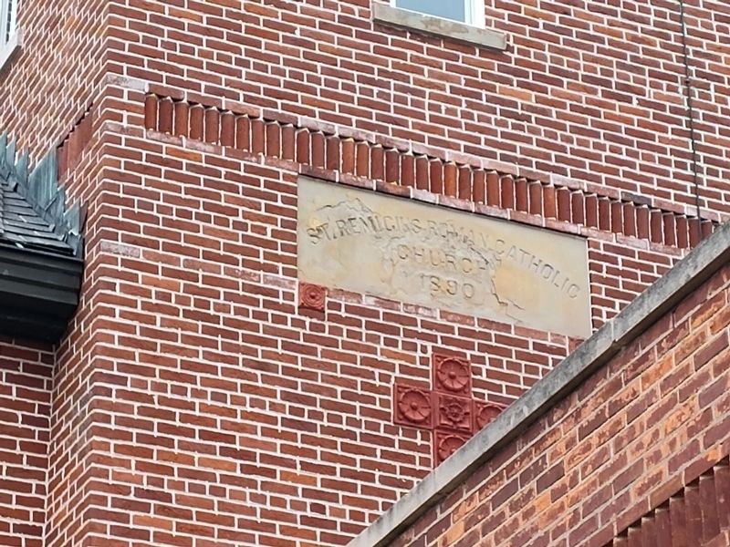 Saint Remy Catholic Church Cornerstone. Click for full size. Saint Remy Catholic Church Cornerstone image. Click for full size.