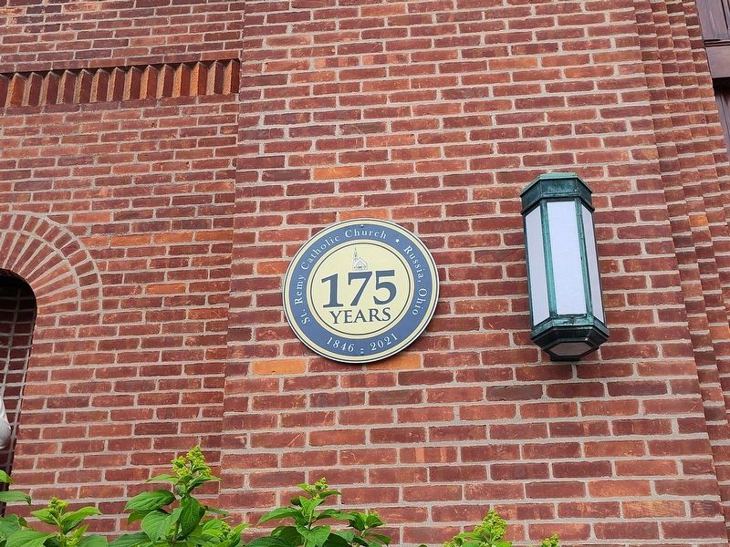 Saint Remy Catholic Church / The Village of Russia Marker. Click for full size. Saint Remy Catholic Church / The Village of Russia Marker image. Click for full size.
