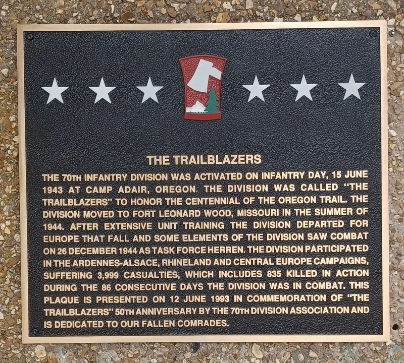 The Trailblazers Marker image. Click for full size.
