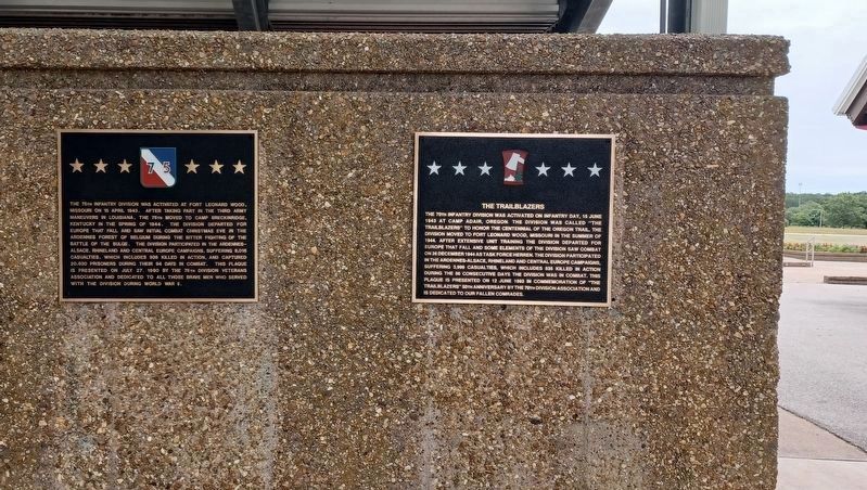 The Markers on side of Gammon Field House image. Click for full size.