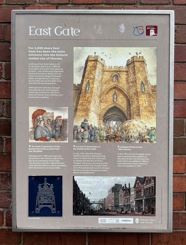 East Gate Marker. Click for full size. East Gate Marker image. Click for full size.