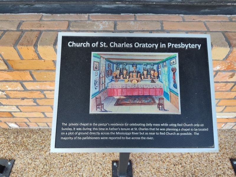 Church of St. Charles Oratory in Presbytery Marker image. Click for full size.