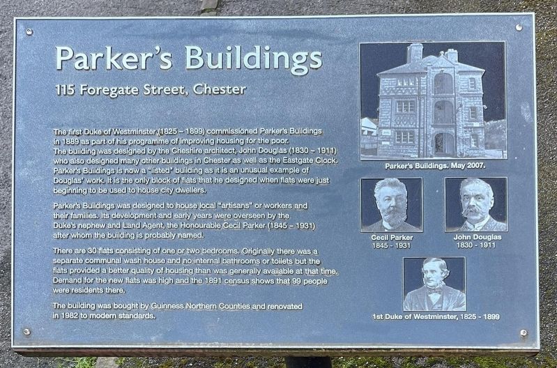 Parker's Buildings Marker. Click for full size. Parker's Buildings Marker image. Click for full size.