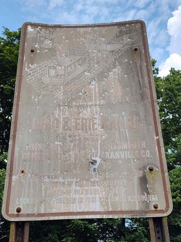 Ohio & Erie Canal Marker image. Click for full size.