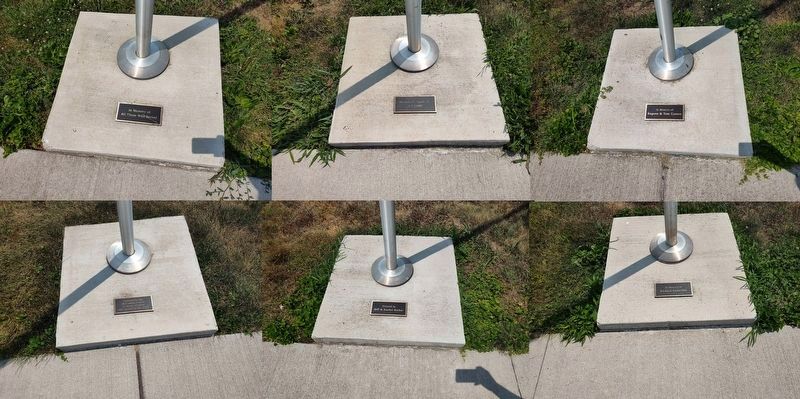 Flagpole memorials image. Click for full size.