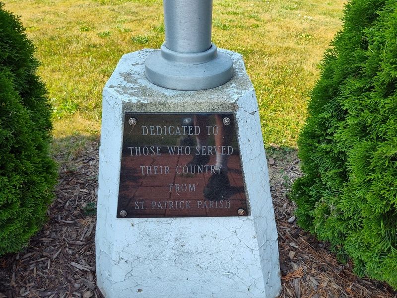 St. Patrick Parish Veterans Memorial Marker image. Click for full size.