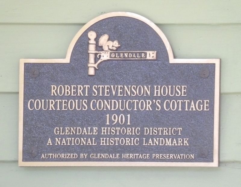 Robert Stevenson House Marker image. Click for full size.