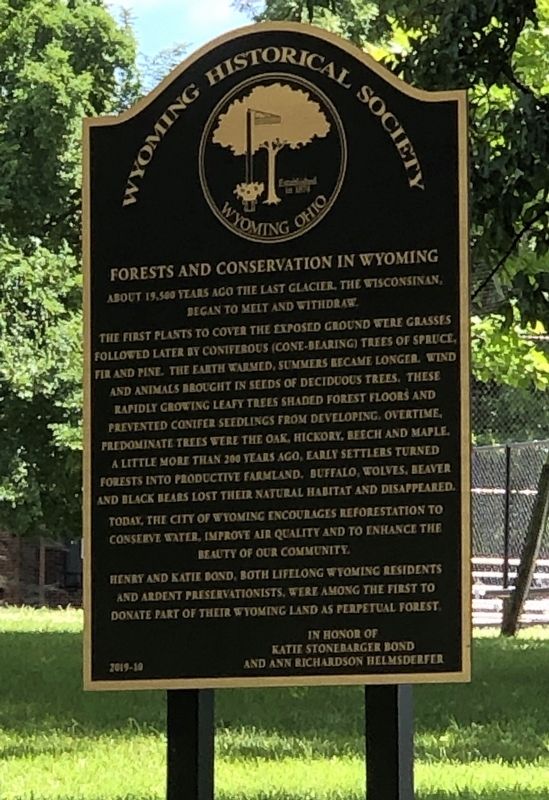 Forests and Conservation in Wyoming Marker image. Click for full size.